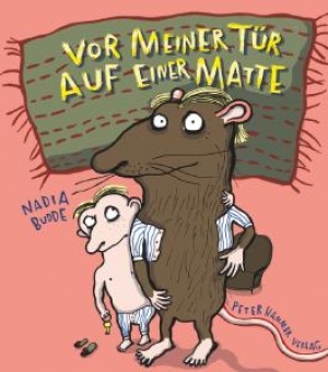 vor meiner tür auf einer matte