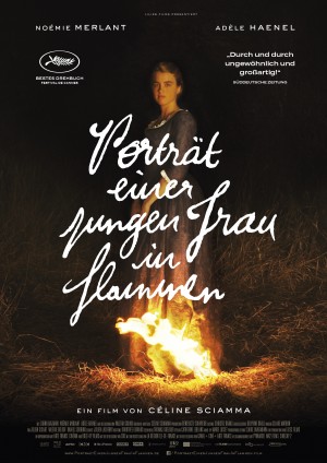 portrait einer jungen frau in flammen - screening room